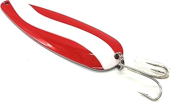 Amazon.co.jp: Klima レッド&ホワイトスプーン トレブルメタルフック